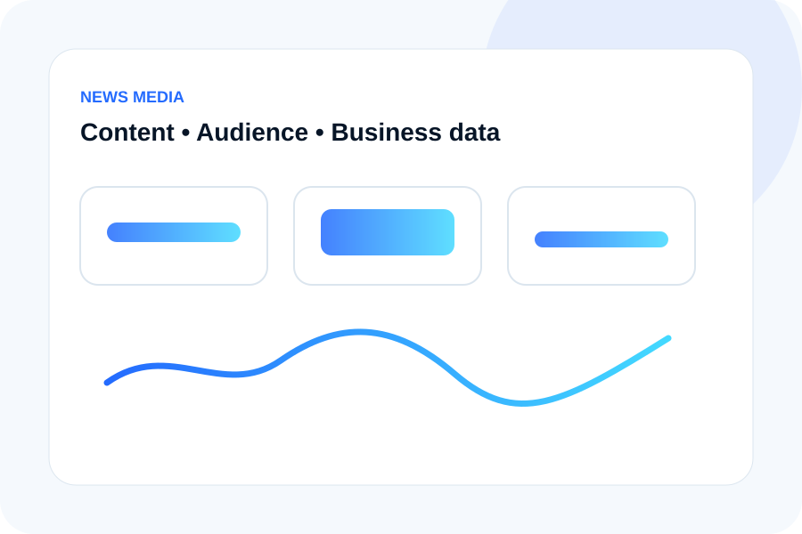 Abstract news media data visual